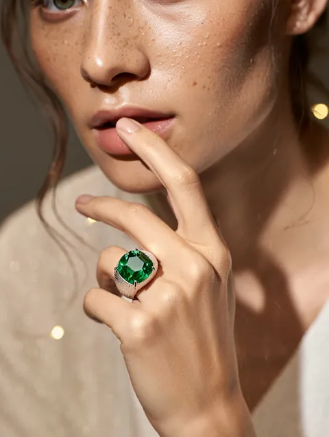 Jewelry Model II, AI-generated jewelry visual
